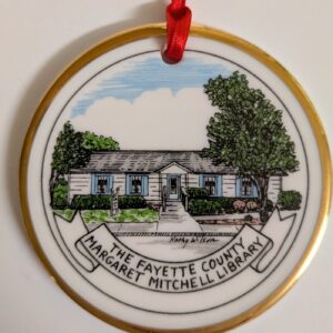 Fayette County Margaret Mitchell Library Christmas Tree Ornament 2025